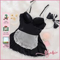 Bộ đồ ngủ nữ sexy cosplay Hầu Gái Gợi Cảm - Bộ đồ ngủ nữ hóa trang giúp việc Maid Outfit HG006