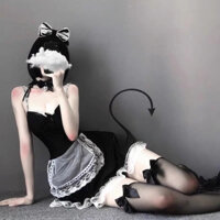 Bộ đồ ngủ nữ sexy cosplay Hầu Gái Gợi Cảm - Bộ đồ ngủ nữ hóa trang giúp việc Maid Outfit HG006