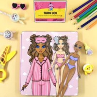 Bộ đồ ngủ Pijama cho búp bê giấy