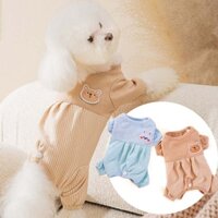 Bộ Đồ Ngủ Pijama Kẻ Sọc Dễ Thương Thoáng Khí Mềm Mại Cho Thú Cưng
