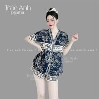 Bộ đồ ngủ Pijama lụa Satin cao cấp, đồ bộ nữ mặc nhà hè 2025