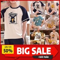 Bộ Đồ Ngủ Pijama Nam Áo Thun Và Quần Ngắn Họa Tiết Thời Trang Thời Trang Cho *