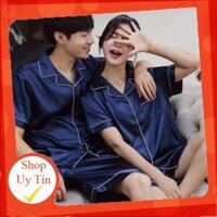 Bộ Đồ Ngủ Pijama Vải Lụa Thời Trang Thu Đông Cho Cặp Đôi áo nữ đồ bộ pyjama pijama Đồ ngủ đôi đồ mặc nhà thu đông lụa cặ