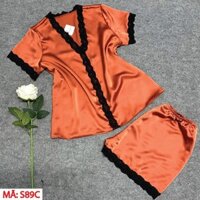 Bộ Đồ Ngủ Pyjama Lụa Satin Mặc Nhà Đủ Size Dưới 75Kg (Có Kèm Ảnh Thật) HIS