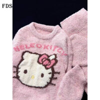 Bộ đồ ngủ sang trọng nhiều màu sắc FDS cho nữ quần dài tay MÙA THU ĐÔNG Bộ đồ mặc nhà hai chiếc