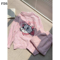 Bộ đồ ngủ sang trọng nhiều màu sắc FDS cho nữ quần dài tay MÙA THU ĐÔNG Bộ đồ mặc nhà hai chiếc