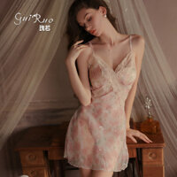 Bộ Đồ Ngủ voan ngọt ngào DZ, váy ngủ xuyên thấu gợi cảm và quyến rũ, váy ngủ mặc nhà 4903