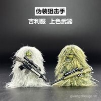 Bộ đồ ngụy trang cảnh sát đặc biệt mới, nhân vật quân đội, vũ khí súng bắn tỉa, đồ chơi khối xây dựng