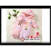 Bộ đồ nỉ bông hình thú ngộ nghĩnh BDN09