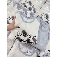 Bộ đồ nỉ nữ mùa đông, áo hiện đang có dây rút gấu xinh xắn- Mix quần Jogger