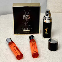 Bộ đồ nước hoa YSL dành cho nam và nữ, bộ đồ du lịch nước hoa thuốc phiện đen 20ml * 3