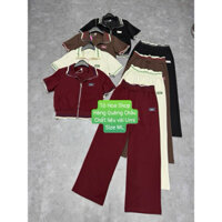 Bộ đồ nữ.sét thể thao kéo khoá.đồ mặc nhà tay cộc quần suông chất vải umi,hàng quảng châu.Size ML,tohoa_shop