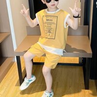 Bộ đồ quần áo cho bé trai mặc hè, Bộ sát nách ba lỗ cực phong cách cho bé 15-55kg