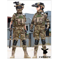 Bộ Đồ Rằn Ri Trẻ Em Kèm Mũ Đủ Size Từ 1 Đến 12 Tuổi trang phục Nghành Nghề cho trẻ em