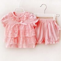 Bộ đồ ren cho bé gái sơ sinh