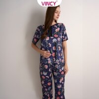 Bộ Đồ Satin Lửng Nữ Vincy BLS070W31