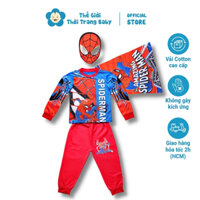 Bộ đồ siêu nhân nhện cho bé trai spiderman dài tay tặng kèm choàng và mặt nạ B166 mẫu mới nhất năm 2025