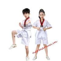 Bộ đồ Taekwondo NORMAN6G, Đồng phục tập luyện Taekwondo bằng vải Polyester WTF, Bộ Dobok Bộ đồ Karate Cotton trắng TKD Unisex