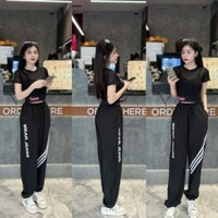 Bộ Đồ Tập Gym, Tập Yoga, Tập Aerobic, áo phối lưới 2 lớp, Quần chất gió (TS-10)