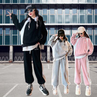 Bộ Đồ Thể Thao, Bộ Quần Áo Dài Tay Thu Đông , Bộ Đồ Nỉ cotton Cho Bé Trai Bé Gái từ 15kg tới 40kg