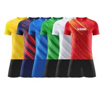 Bộ đồ thể thao đá banh họa tiết sọc thoáng khí nhanh khô cho bé trai