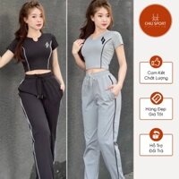 Bộ đồ thể thao đạp xe nữ 💖 𝑭𝑹𝑬𝑬𝑺𝑯𝑰𝑷 💖 Bộ tập gym yoga aerobic zumba nữ chất vải thun poly co giãn