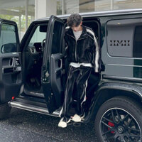 Bộ Đồ Thể Thao Nam Nữ Mùa Thu Đông Sọc Thiết Kế Phong Cách Niche Âu Mỹ by HMH