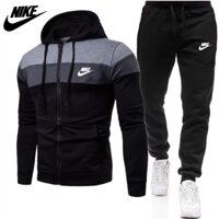 Bộ Đồ Thể Thao Nike 2022 Dáng Rộng Có Khóa Kéo Thời Trang Xuân Thu Cho Nam