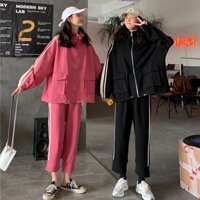 Bộ đồ thể thao thông thường nổi tiếng trên Internet dành cho nữ mùa xuân và mùa thu quần áo bảo hộ