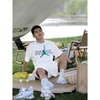 Bộ Đồ Thể Thao Thun Just Do It Nam Nữ Unisex Form Rộng, Áo Thun Chất Liệu Cotton Hottrend 2024 ChewChill01