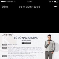 Bộ đồ thu đông hàng công ty aristino , hàng có sẵn giảm 40%