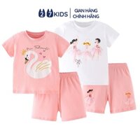 Bộ đồ thun ngắn tay cho trẻ em 27Kids Forest Kingdom đồ bộ nam nữ cho bé từ 4-10 tuổi USSE1