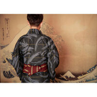 Bộ đồ trang trọng kimono Nhật Bản dành cho nam kimono truyền thống Bộ đồ Samurai không kimono Bộ đồ kimono Samurai kimono