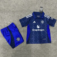 Bộ đồ trẻ em chất lượng cao 24-25 Man Utd MU Sân nhà Sân khách thứ 3 Bộ áo bóng đá Manchester United Áo + Quần short Phù hợp với áo sơ mi