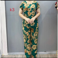 Bộ Đồ Trung Niên Cho Mẹ Chất Liệu Cát Lụa Hàn Châu Siêu Mềm Siêu Mát Sang Trọng và Quý Phái mã D