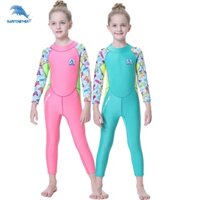 Bộ đồ ướt giữ nhiệt cho trẻ em 2,5MM - Đồ bơi cao su tổng hợp dài tay để bơi lội, lặn biển, lướt sóng và bảo vệ sứa