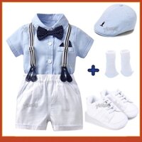 Bộ Đồ Vest Lịch Lãm Cho Bé Trai 1-12 Tháng Tuổi