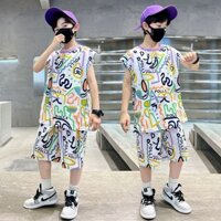 Bộ đồ vest mùa hè cho bé trai 2025 cuhk thể thao trẻ em bé trai không tay nhanh khô bộ đồ bóng rổ thủy triều 2503J24
