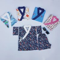 Bộ đồ (Yukata) Ngắn Xanh Đen Tuần Lộc