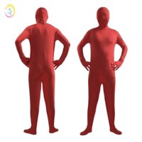 Bộ Đồ Zentai Tàng Hình Màu Đỏ Áo Liền Quần Jumpsuit Đỏ Noel Lửa Hóa Trang Noel Cosplay