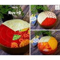 Bồ đoàn thiền, GỐI THIỀN vỏ đậu xanh - MÀU ĐỎ CAM