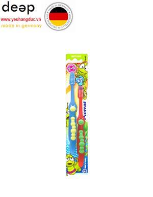 Bộ đôi bàn chải đánh răng trẻ em siêu mềm Pierrot Gusy X2