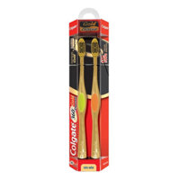 Bộ Đôi Bàn Chải Đánh Răng Colgate 360 Charcoal Gold Siêu Mềm.