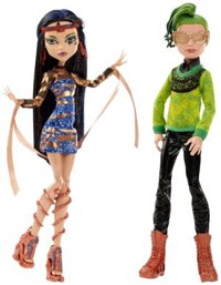 Bộ đôi búp bê cẩm thạch Monster High Boo York, Boo York Comet-Crossed Couple Cleo de Nile and Deuce Gorgon