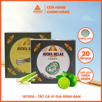 Bộ Đôi Cao Thảo Mộc Cho Mẹ Bé AYOFA RELAX 20g Chanh Sả Giảm Ho, Giảm Ngứa Côn Trùng Cắn, Vết Bầm Tím
