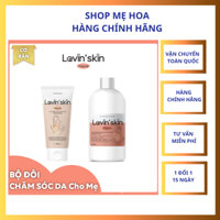 Bộ đôi chăm sóc da cho mẹ Lovin'Skin,Nước tắm thảo dược cho mẹ sau sinh,Kem mờ rạn da