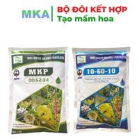 Bộ đôi chặn đọt tạo mầm MKP 0 52 34 và Lân cao 10-60-10 MKA phân bón mekong gói 1kg