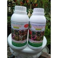 Bộ đôi chế phẩm đặc trị nấm, vi khuẩn Nano Đồng Oxyclorua và Nano Bạc đồng (chai 500ml)
