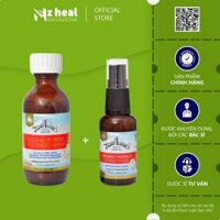 Bộ đôi cho họng: Xịt họng keo ong Propolis MG550+ và Siro mật ong Organic Manuka Honey MG550+