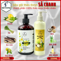 Bộ đôi dầu gội SẢ CHANH & xả DỪA, NHA ĐAM Mộc Hương - Sạch gàu, giảm nhờn, kích mọc tóc